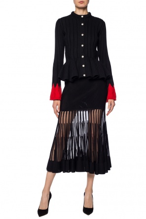 Ribbed sweater with ruffle, zdjęcie 2 Ribbed sweater with ruffle od Alexander McQueen